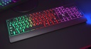 XTech XTK-505S - Teclado USB multimedia para videojuegos / LED multicolor / Negro