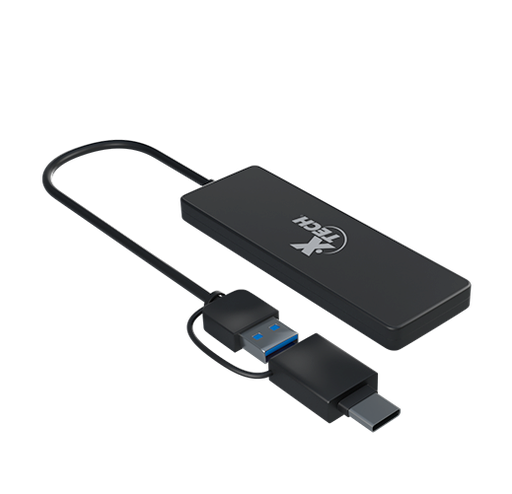 [XTC-MSC-ACC-XTC390-BK-325] XTech XTC-390 -USB-A/USB-C HUB 4-port USB3.0