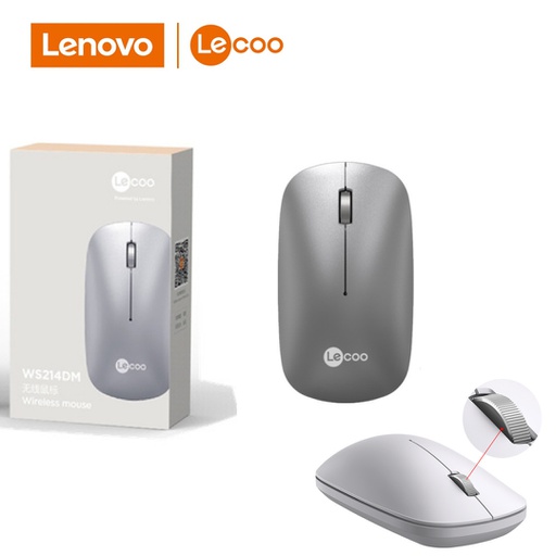 [KYM-COM-LEN-WS214DM-SL-225] Lenovo Lecoo WS214DM BT Wireless Mouse