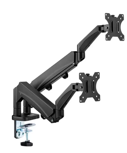 [MON-ACC-KMX-M3B-BK-325] Generic M3B - Articulating Pole Mount Dual Monitor Bracket - up to 32" / VESA / Space Gray  
