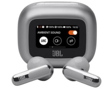 [JBL-AYM-WRL-LIVEFLEX3-NA-425] JBL LIVE Flex 3 - Bluetooth / Wireless / Pure Bass / 30h Battery / Silver