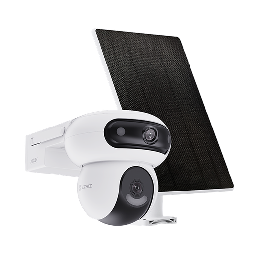 [EZV-CAM-SUR-HB90KIT-NA-425] Ezviz HB90 DUAL KIT 2K Cámara Smart Inalàmbrica para vigiancia en exteriores + Panel Solar / IP66 / 360° / Blanca